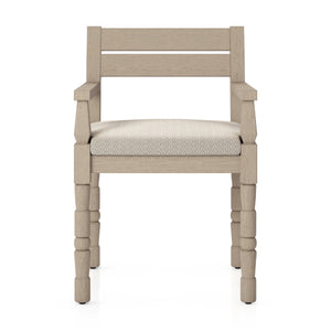 Waller Outdoor Dining Armchair In Brn/Sand