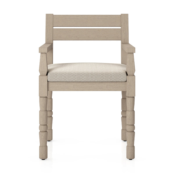 Waller Outdoor Dining Armchair In Brn/Sand