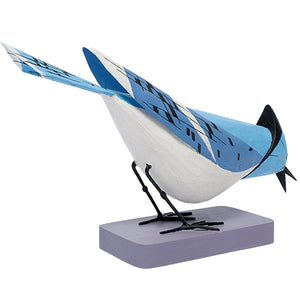 Blue Jay Breakfast, Wood Bird