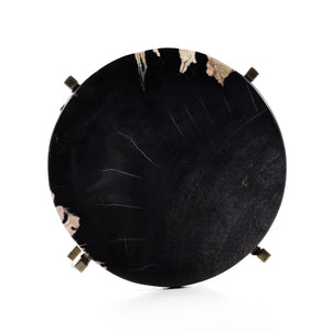 Jonty Round End Table In Dark Petrified