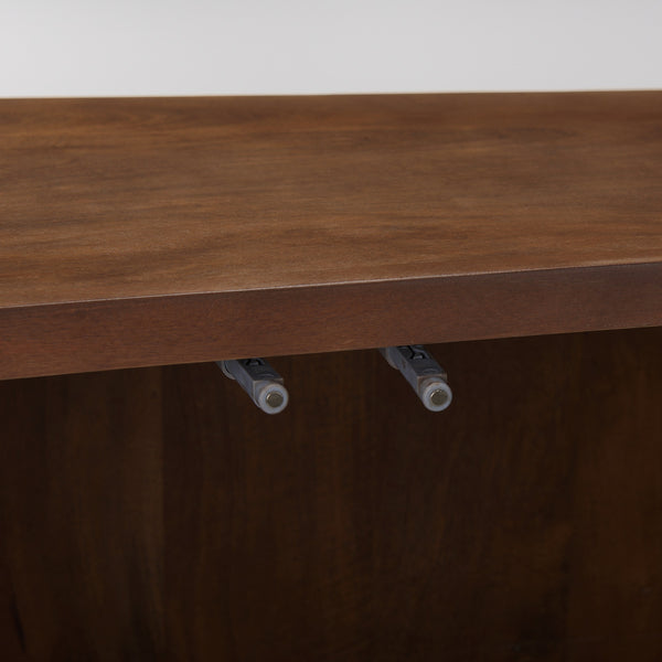 Lance 70.0L x 15.0W x 32.0H Medium Brown Solid Wood Sideboard