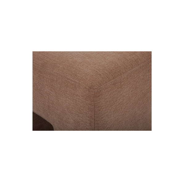 Aidy Washed Pink Linen Stool