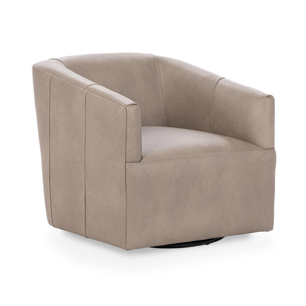 Vernon Swivel Chair in Lush-Cashmere Fabric