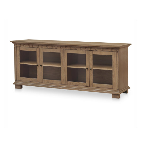 Moe's Lillian Sideboard Brown with Glass Doors