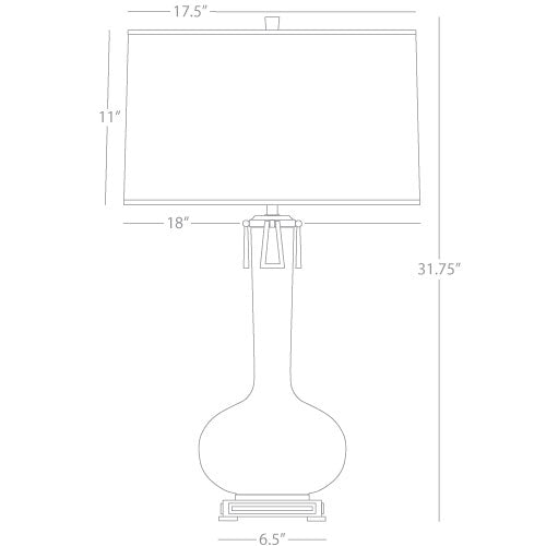 Smokey Taupe Athena Table Lamp