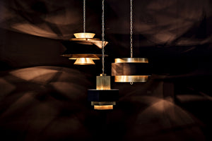 Arion Pendant, Steel with Brass Finish