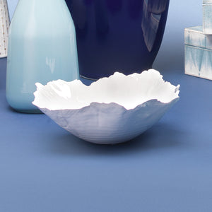Peony  Ceramic Decorative Bowl, White