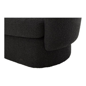 Moe's Koba Chair Maya Black with Wood Frame