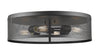 Meshsmith 4 Light Flush Mount in Bronze Finish