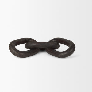 Tayla Large Black-Brown Wood Chain Link