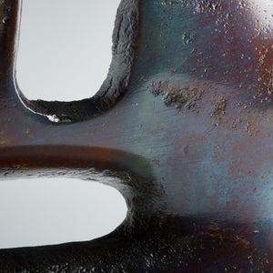 Chamberlin Sculpture in Cobalt Blue and Antique Brass