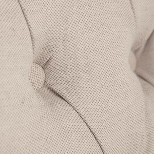 Mackenzie I Cream Plush Linen Covering Ash Solid Wood Base Dining Chair