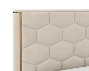 ALISHA BED - KING - MEG TAUPE