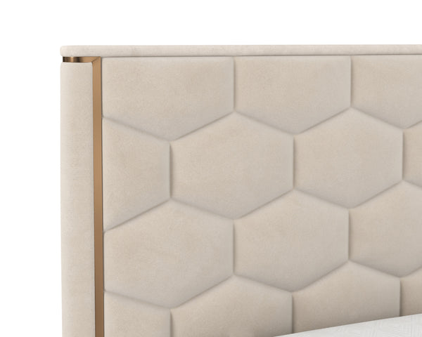 ALISHA BED - KING - MEG TAUPE