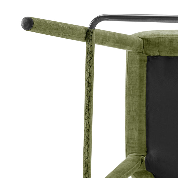 Rylee KD Chenille Backless Counter Stool, Millburry Green 