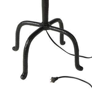 Neville Floor Lamp In Matte Black Cast Aluminum