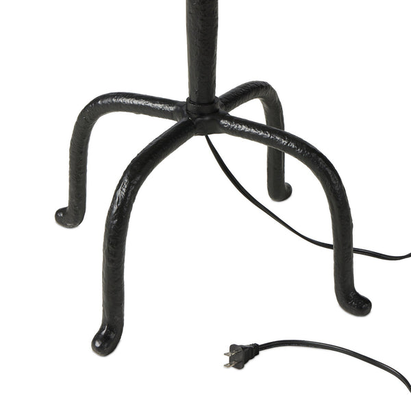 Neville Floor Lamp In Matte Black Cast Aluminum