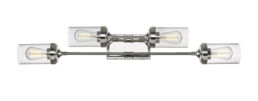 Calliope 4 Light Vanity in Polished Nickel Finish