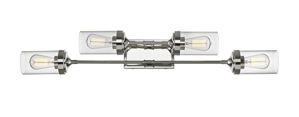 Calliope 4 Light Vanity in Polished Nickel Finish