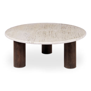Moe's Landon Beige Travertine Coffee Table