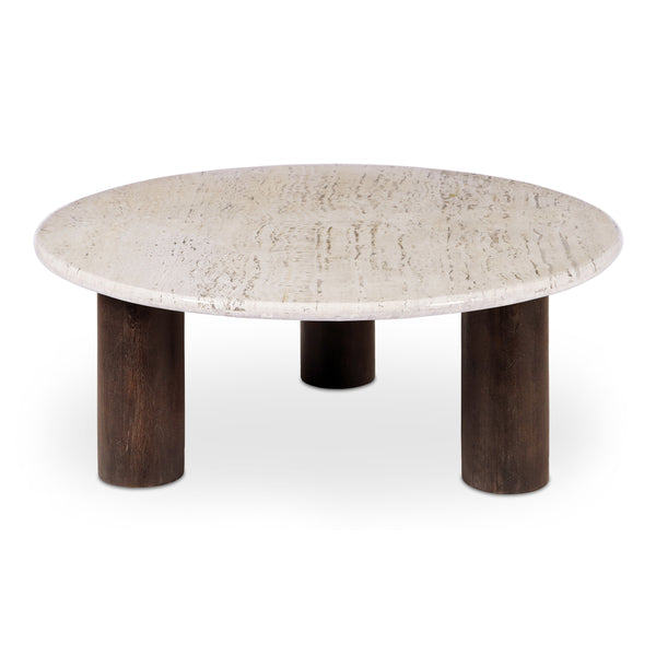 Moe's Landon Beige Travertine Coffee Table