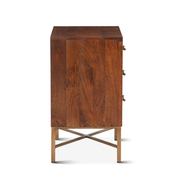 Cosmopolitan Night Chest, Honey Brown