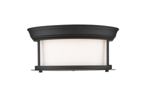 Sonna 2 Light Flush Mount in Matte Black Finish