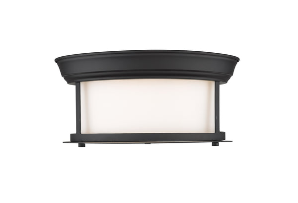 Sonna 2 Light Flush Mount in Matte Black Finish