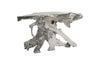 Freeform Console Table B, Silver Leaf