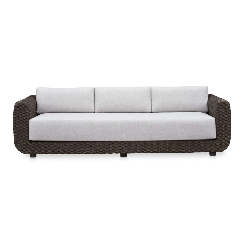 Moe's Soma Outdoor Sofa in Dark Brown Wicker