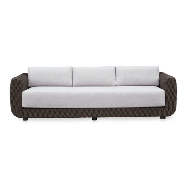 Moe's Soma Outdoor Sofa in Dark Brown Wicker