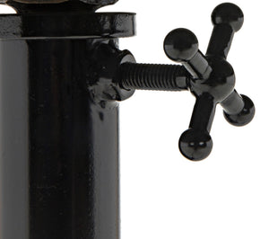 Kaldera Industrial Steel Side Table in Matte Black