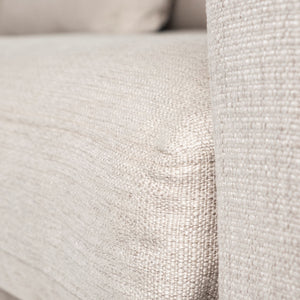 Denly II 92.5 X 38.25 X 34.5  Beige Slipcover Three Seater Sofa