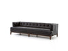 DYLAN LEATHER SOFA-RIDER BLACK