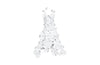 Orchid Dress Wall Art, Metal, White