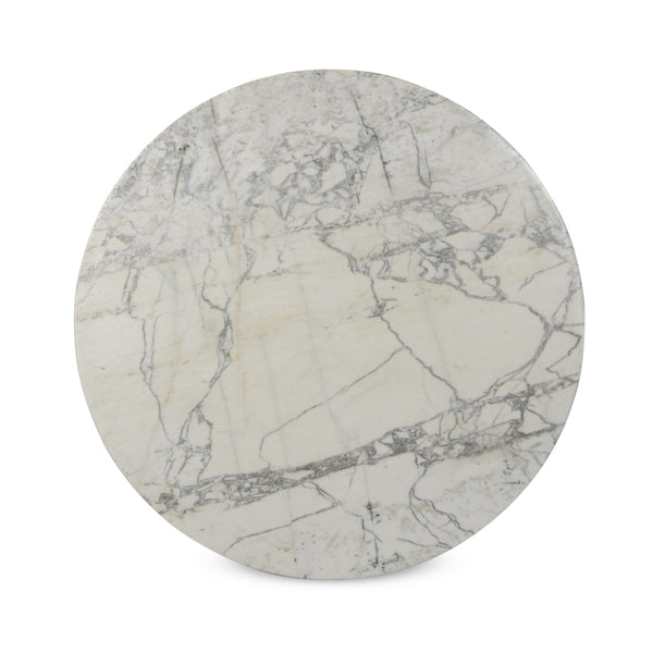 Balboa Outdoor Coffee Table - Veined White Marble