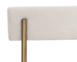 SENECA DINING CHAIR - ANTIQUE BRASS - DANNY IVORY