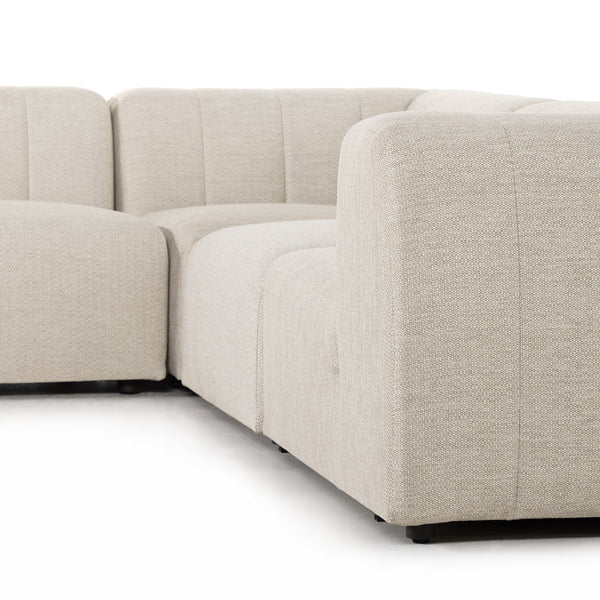 Gwen Outdoor 4 Pc Sectional In Faye Sand