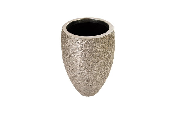 String Theory Planter, Silver Leaf, Medium