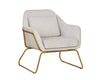 Watts Armchair - Gold - Polo Club Muslin / Bravo Cream