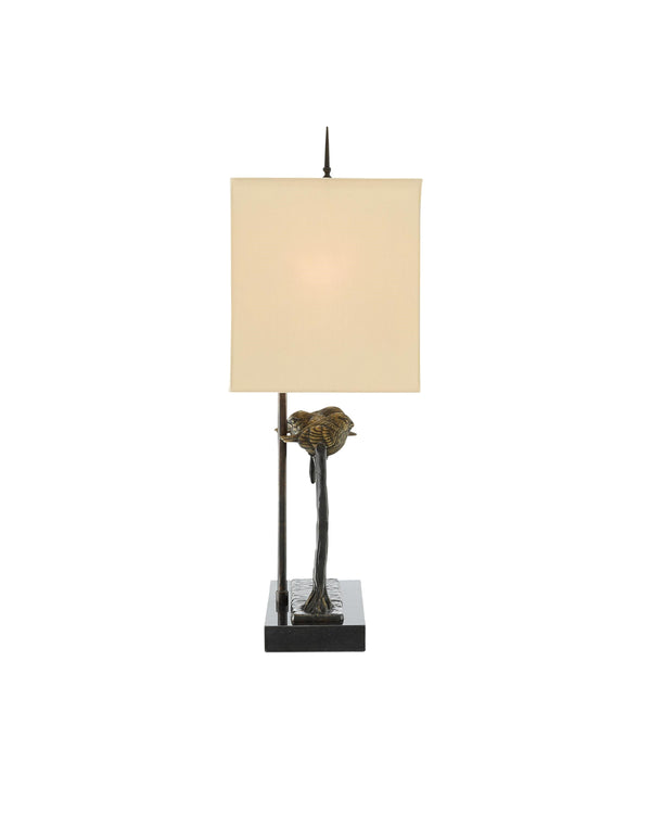 Sparrow Table Lamp In Bronze & Black