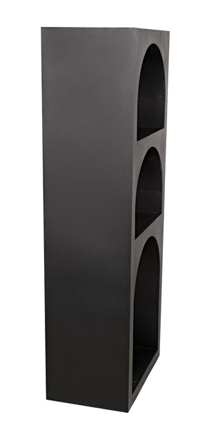 Aqueduct Bookcase, A, Black Metal