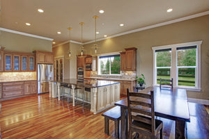 Quadra 1 Light Mini Pendant in Olde Brass + Bronze Finish