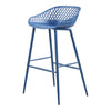 Moe's Piazza Outdoor Barstool Blue - Set of Two