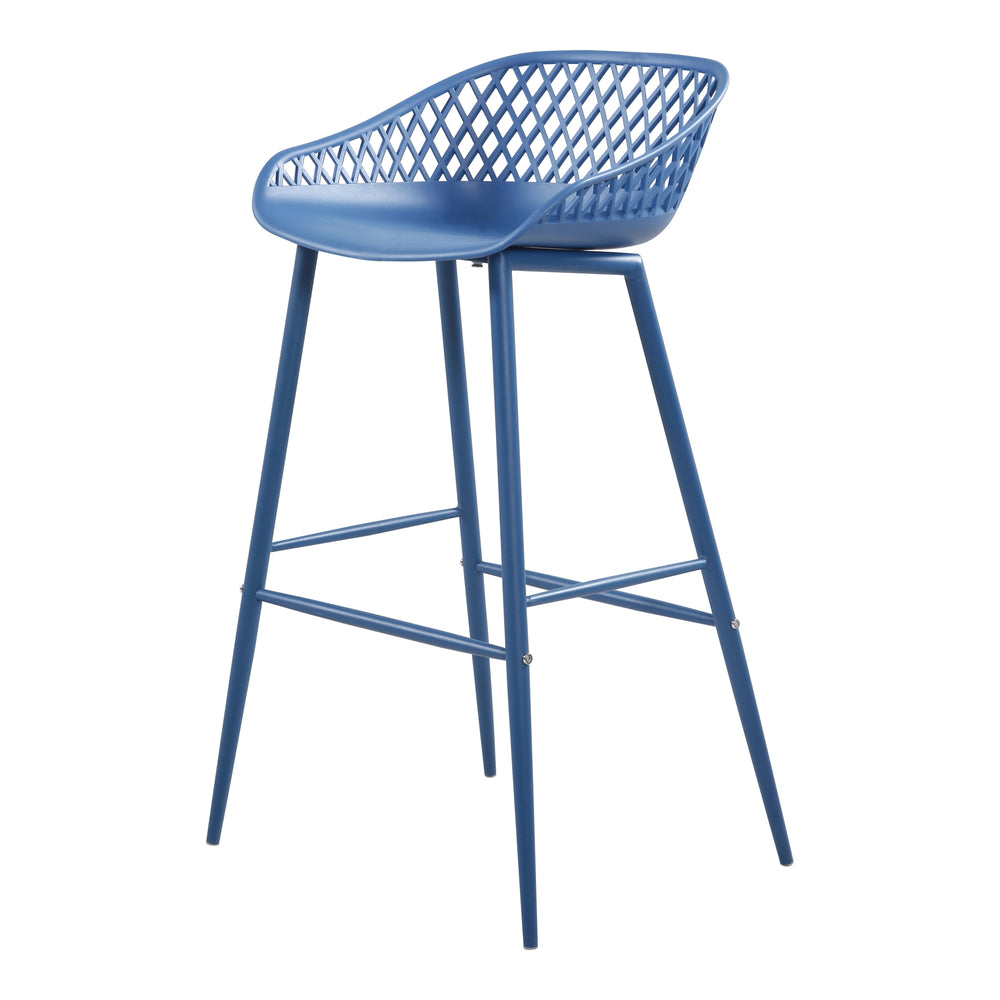 Moe's Piazza Outdoor Barstool Blue - Set of Two