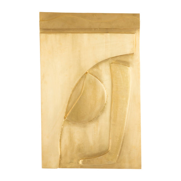 Cladded Brass Wall Art, "Wind" #3 (sold as is)