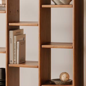 Moe's Orson Bookcase in Brown Acacia Wood