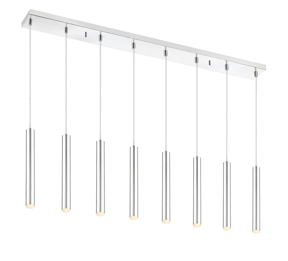 Forest 8 Light Island/Billiard in Chrome Finish