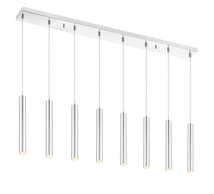 Forest 8 Light Island/Billiard in Chrome Finish