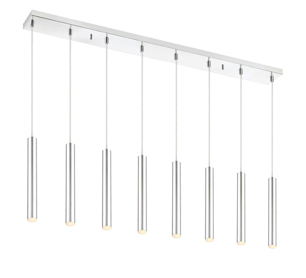 Forest 8 Light Island/Billiard in Chrome Finish